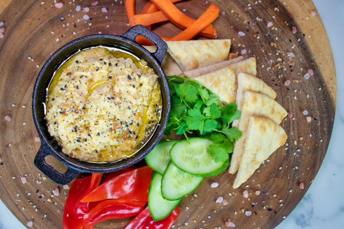 Typical greek dishes - pita bread
